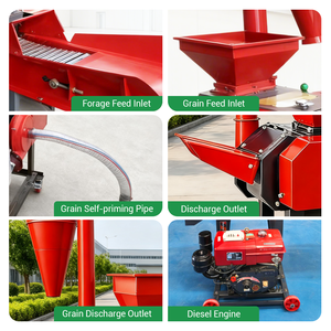 Machine à hacher le fourrage électrique 3-en-1 avec fonction d'auto-amorçage pour une préparation efficace de l'alimentation animale - Product Image 6