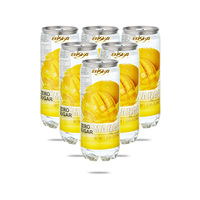 Eau gazeuse aromatisée à la mangue en gros, 330 ml, emballage en boîte, pour enfants et adultes, prix bas, produits alimentaires et boissons