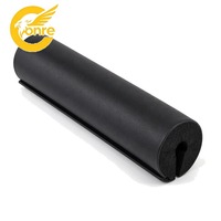 Coussin de protection pour haltères, coussin en mousse pour les épaules et le cou avec revêtement en cuir grainé pour les squats et les soulevés de hanches