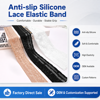 Fabricant chinois de bande élastique en silicone personnalisée pour sous-vêtements et vêtements de maintien, usine