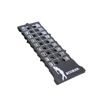 Compteur de coups de golf Amrta Deluxe 18 trous en plastique ABS léger, durable, portable, noir, accessoires de golf personnalisés, vente en gros
