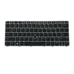 HK-HHT Keyboard For HP EliteBook 725 G3 820 G3 US Backlit 826630-001 Silver Frame Laptop