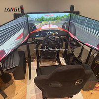 Équipement de réalité mixte SimRacing Jeu de profil en aluminium Simulateur de course Sim Conduction Siège de cockpit Frein à main Sim Racing Rig