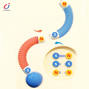 Chengji trẻ mới biết đi trẻ em Đồ chơi giáo dục 3D Tự làm khối nam châm trẻ em tự làm khối xây dựng thanh nam châm đồ chơi gậy từ tính với quả bóng - Product Image 2