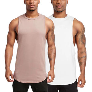 Top venta Spandex/algodón culturismo gris Ideal para entrenar correr o Fitness capas chalecos de entrenamiento - Product Image 2