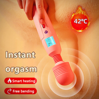 NOUVEAU Baguette de Vibrateur Clitoridien Ecran LCD Baguette de Massage Japonaise Lesbienne Baguette de Massage Japonaise Vibrateur Sex Toy pour Femmes