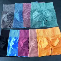 Hoge Kwaliteit Scrunch Butt Vrouw Solid Hoge Taille Naadloze Butt Lift Yoga Shorts Gym Active Wear Yoga Shorts Groothandel
