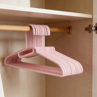 I KNOW Cintre mural simple en plastique moulé par injection, durable et moderne, de type crochet, pour rangement de vêtements dans la maison, la garde-robe et le placard