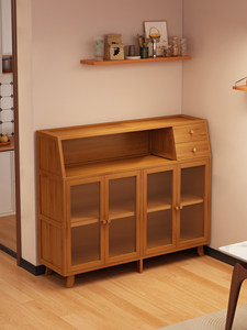 Mueble Auxiliar Nórdico Moderno con Almacenamiento en Capas, Mueble Bajo para Sala de Estar, Comedor, Mueble Organizador con Múltiples Compartimentos - Product Image 1