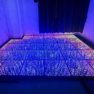 Piste de danse LED, sol magnétique LED 3D, miroir étoilé, abysses étoilés, dalles de sol LED - Product Image 2