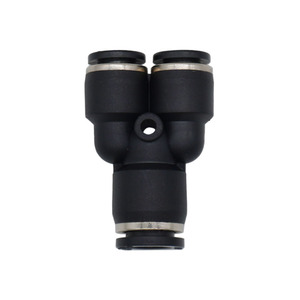 HANUMAN IPY04 06 08 10 12 14 16 5/32 3/16 <span class=keywords><strong>1</strong></span>/4 5/16 3/8 <span class=keywords><strong>1</strong></span>/2 Raccords de tuyaux d'air en plastique à connexion rapide à 3 voies en forme de Y - Product Image 4