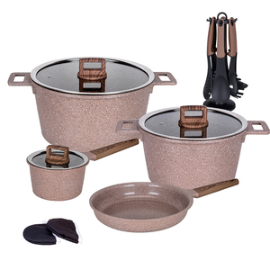 MGC Ensemble de casseroles antiadhésives en granit 13 pièces <span class=keywords><strong>pour</strong></span> la maison - Product Image 1