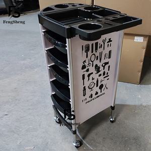 Fengsheng Vente chaude Mobilier de salon de <span class=keywords><strong>coiffure</strong></span> Chariot de salon <span class=keywords><strong>pas</strong></span> <span class=keywords><strong>cher</strong></span> Chariot à plateau en plastique de haute qualité à vendre - Product Image 5