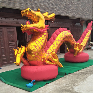 Modello Gonfiabile di Drago Dorato, Decorazione Esterna Personalizzata per Eventi e Mostre - Product Image 4