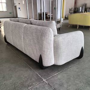 आधुनिक लिविंग रूम फर्नीचर मखमली कपड़े तीन सीट लक्जरी सोफे - Product Image 3