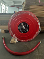 Enrouleur de tuyau d'incendie pour véranda avec tuyau de 19 mm/25 mm, longueur 30 m, robinet à bille en laiton 1 "/1,5"