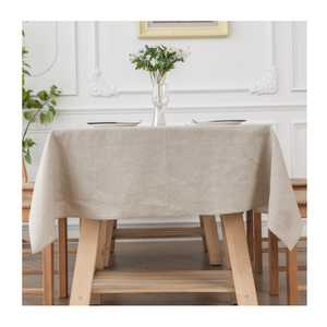 Mantel de lino de ganchillo minimalista elegante y elegante Rectangular para comedor funcional y de moda - Product Image 4