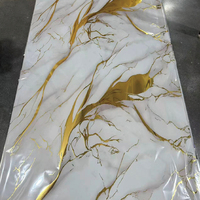 Plaque de marbre UV 1220x2600mm 3mm - Transfert thermique ordinaire - Pierre microcristalline - Revêtement mural sans colle