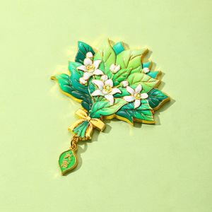 Imán para Refrigerador con Hoja de Pomelo Dibujada a Mano, Elimina la <span class=keywords><strong>Mala</strong></span> <span class=keywords><strong>Suerte</strong></span>, Atrae la <span class=keywords><strong>Buena</strong></span> Fortuna, Personalizado, Creativo, Lindo, Divertido, de Alta Gama - Product Image 2