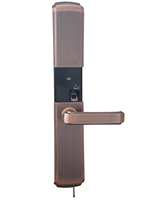 Système de serrure de porte en bois intelligent numérique antivol en alliage de zinc, accès par empreinte digitale, mot de passe, carte-clé et application, directement de l'usine