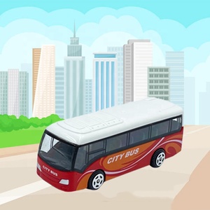 Hot Sell Diecast Toy <strong>Bus</strong> 3 Designs of Metal <strong>Bus</strong> 1:64 <strong>Scale</strong> Slide Alloy <strong>Model</strong> <strong>Bus</strong> - Product Image 2