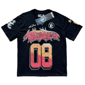 Camiseta Rep Hell Star para Hombre, Estilo <span class=keywords><strong>Vintage</strong></span>, Lavada, con Letras Impresas, Manga Corta, Alta Calidad, 100% Algodón, Ropa Urbana con Etiqueta NFC - Product Image 5