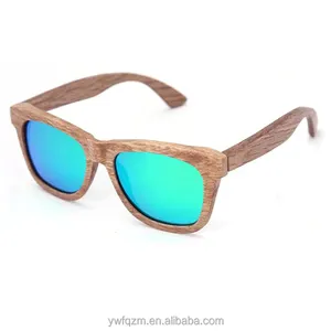 공장 직공급 목재 선글라스 나무 안경 맞춤 로고 남여 공용 선글라스 남자 플라스틱 레이저 로고 선글라스 대나무