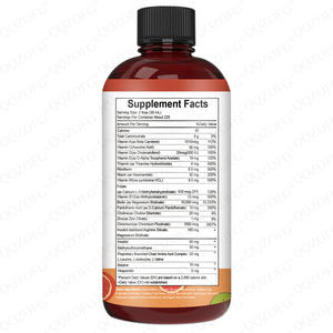 Suplemento Líquido Multivitamínico Orgánico para el Crecimiento del Cabello 450ml Biotina 10000mcg para Cabello Más Grueso Cuidado Facial Antiarrugas Piel Mango Durazno - Product Image 2