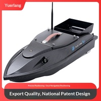 Bateau à appâts pour carpes sans balais, à compartiment unique, GPS Beidou, 36000mAh, 12V, 500-1000m, retour automatique à une touche, télécommande anti-retournement