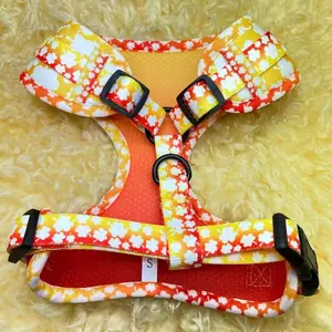 環境にやさしいコレアパラペロ昇華ネオプレン両面熱伝達プリントドッグハーネス - Product Image 1