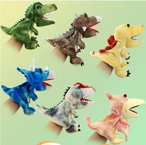 Wholesale Stuffed Dinosaur Hand Puppet Plush Toy Family Role Play Hand Puppet Doll