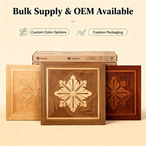 <span class=keywords><strong>Parquet</strong></span> artistique multicouche en mosaïque, motif Versailles, chêne et noyer noir, installation T&G pour villas de luxe, extérieur - Product Image 1
