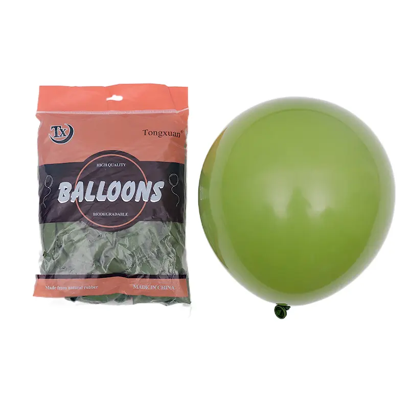 10Inch Retro Sage Groene Olijf Ballon Avocado Groene Latex Ballon Voor Bruiloft Verjaardag Baby Shower Party Decor