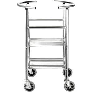 Heavy Duty Stainless Steel Movable Mixing Bowl Trolley with <b>Wheels</b>, Multi-Layer Kitchen Storage Cart for kitchen Restaurant - Product Image 2