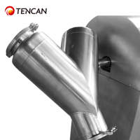 TENCAN 10L Mélangeur de laboratoire en V en acier inoxydable Mélangeur de poudre en forme de V Petit mélangeur de table pour laboratoire
