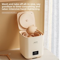 Mini lave-linge automatique en plastique pour sous-vêtements, chaussettes, lave-linge/sécheuse tout-en-un avec ions argent pour une utilisation en petite résidence étudiante