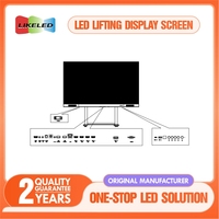 Écran LED ultra-fin à haute luminosité, élévateur motorisé, animation frontale pliable pour les événements scéniques, affichage numérique pour métro, fournisseur OEM