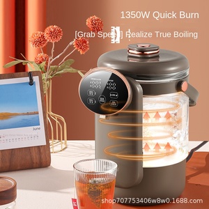 Thông minh Ấm điện nhiệt độ không đổi 304 thép không gỉ tấm sưởi cao thủy tinh Borosilicate tự động Clo - Product Image 4