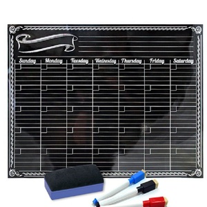 Pizarra magnética borrable en seco, diseño personalizado, planificador mensual, imán de nevera - Product Image 3