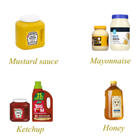 Machine de capsulage remplissante de pâte épaisse de seau de chaîne de tambour semi-automatique de mayonnaise 5kg 5L