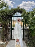 Fabricant de vêtements sur mesure Moyen-Orient Robe Hijab Modeste Prière Islamique Musulmane Dubaï Rayée Femme Abaya