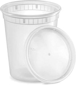Gobelet en PP transparent de 32 oz au meilleur prix avec couvercle anti-fuite en LDPE, boîte de rangement alimentaire en plastique - Product Image 5