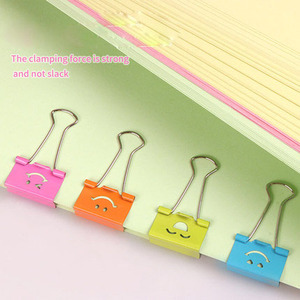 คลิปหนีบกระดาษลายหน้ายิ้มบูลด็อกสีสันตามสั่ง ขนาด 25 มม. - Product Image 5