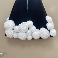 Robe Courte Florale Femme en Liquidation – Seulement 1 Pièce – Nouvelle Robe d'Été Élégante sans Bretelles – Robes de Soirée Florales Sexy sans Bretelles pour Femme