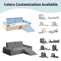 Ensemble de blocs de construction en mousse souple pour enfants, canapé de jeu convertible, équipement de jeu d'escalade d'intérieur pour enfants, inspirant la créativité