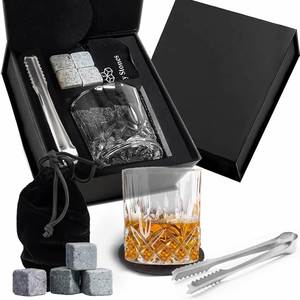 Ensemble de verres à whisky haut de gamme avec coffret en bois, boîte de rangement en bois, ensemble de verres individuels et pierres à whisky - Product Image 4