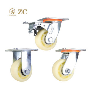 <span class=keywords><strong>Industrial</strong></span> <span class=keywords><strong>Heavy</strong></span> <span class=keywords><strong>Duty</strong></span> 4 5 6 8 Polegada Nylon PP Castor Rodas com Freio Trolley Customizável Rodízio Roda Giratória <span class=keywords><strong>Industrial</strong></span> - Product Image 2