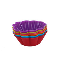 Mini moule rond en silicone Mavin pour cupcakes, fleurs, œufs, gâteaux – Outil de cuisson sûr pour aliments, en silicone, pour décoration et cadeaux