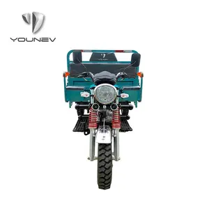 YOUNEV Gasoline Cargo Tricycle 175cc Heavy Load 3 Wheel Motorcycle For Adult