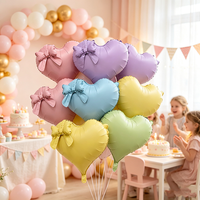 Perlengkapan Pesta Feiyue Feiyue Balon Foil Mylar Bentuk Hati 34 Inch, Properti Foto untuk Dekorasi Acara Pesta Ulang Tahun Valentine CE/CPC